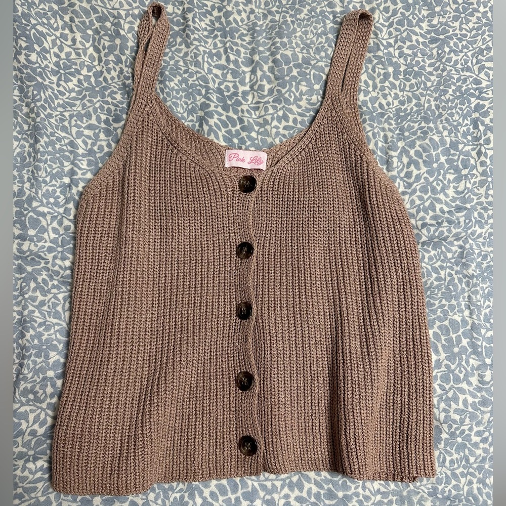 Pink Lily Tank Top